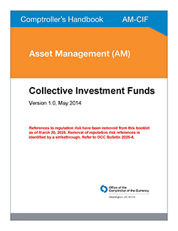 Comptroller's Handbook: Collective Investment Funds Cover Image